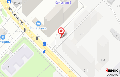 ЗАО ИНДУСТРИЯ-СЕРВИС на Кольской улице на карте