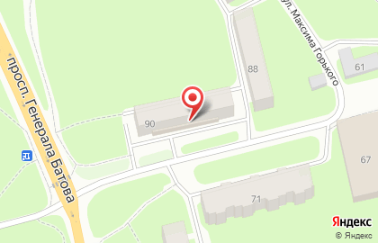 Магазин Красное&Белое на улице Максима Горького на карте