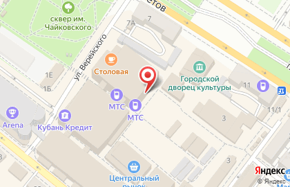 Магазин колбасных изделий Дубки на улице Бирюзова на карте
