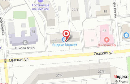 Салон эротического массажа Чили на Омской улице на карте