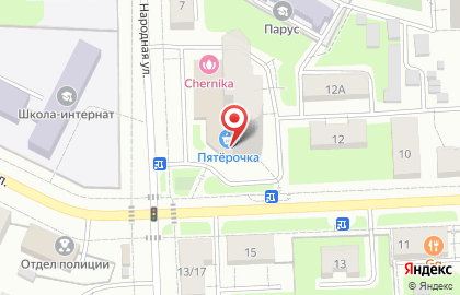 Аптечный пункт Сбер Еаптека на Народной улице на карте