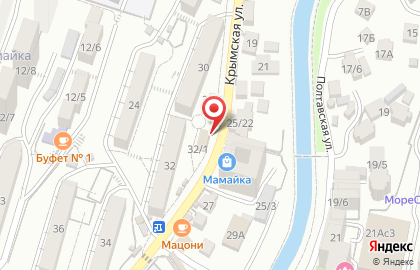 Магазин колбасных изделий в Центральном районе на карте