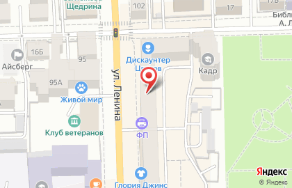 Поиск на улице Ленина на карте