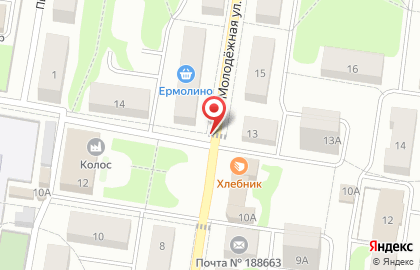 Пекарня Колос Кузьмоловский Спб на карте