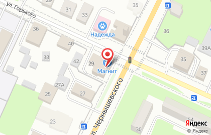 Супермаркет Магнит на улице Чернышевского на карте
