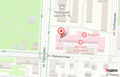 Альметьевская детская городская больница с перинатальным центром в Альметьевске на карте
