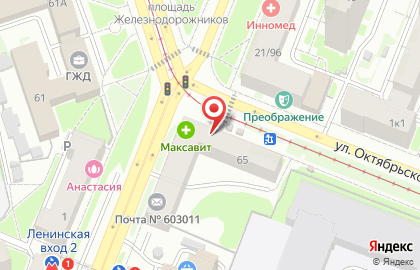 Продуктовый магазин в Нижнем Новгороде на карте