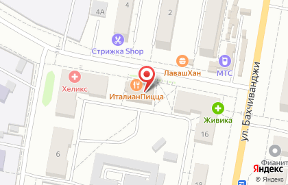 Пиццерия ItalianPizza.ru в Октябрьском районе на карте