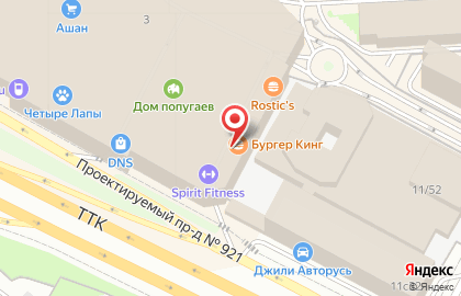 Ресторан быстрого питания Крошка Картошка на Ленинском проспекте на карте