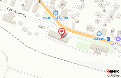 Банкомат Бинбанк на Сухумском шоссе на карте