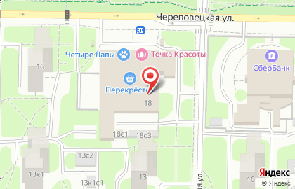 ОАО Банкомат, Альфа-банк на Череповецкой улице на карте