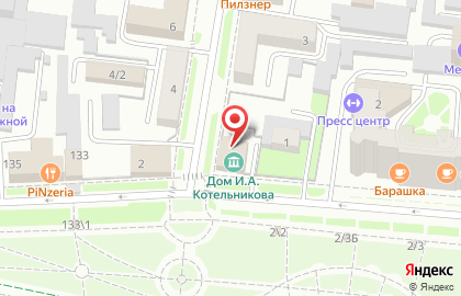 Школа русского балета на Краснофлотской улице на карте