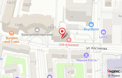 Клиника СМ-Косметология на 2-й Звенигородской улице на карте