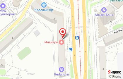 Медицинская компания Инвитро на улице Александра Матросова на карте