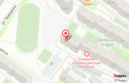 Супермаркет Зелёный остров на Озёрной улице на карте