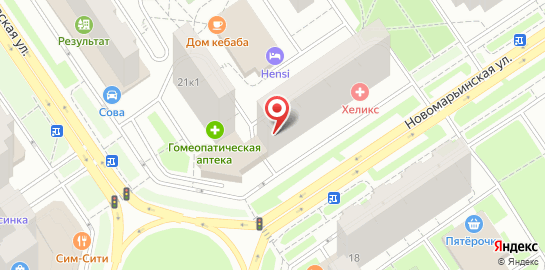 Медицинская лаборатория Горлаб на метро Братиславская на карте