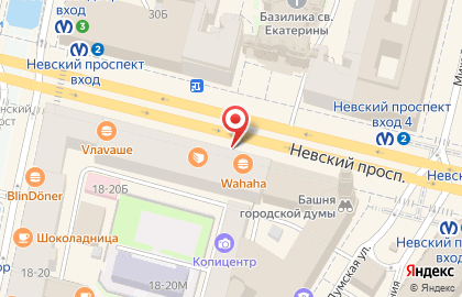 Банк ВТБ на Невском проспекте, 27 на карте