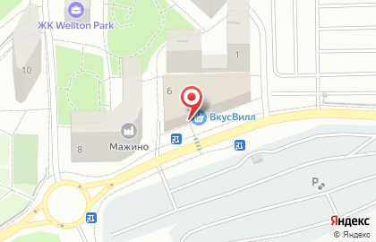 Супермаркет здорового питания ВкусВилл на улице Некрасова на карте