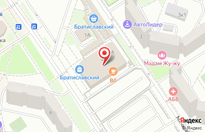 Супермаркет Да! на Мячковском бульваре на карте