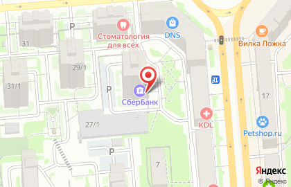Банкомат СберБанк в Новосибирске на карте