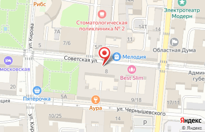 Ногтевая студия на Советской улице на карте