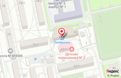 Парикмахерская Эффект в Барнауле на карте