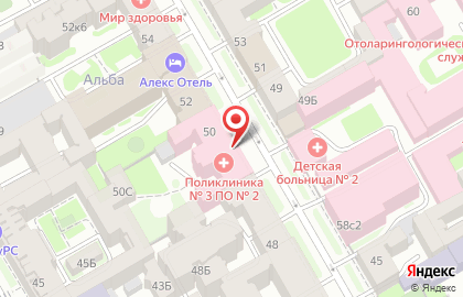 Городская поликлиника №3 Поликлиническое отделение №2 в Санкт-Петербурге на карте
