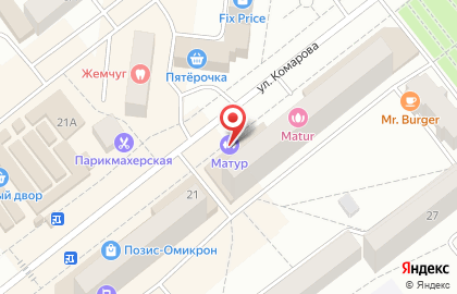 Green Fit на улице Комарова на карте