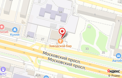Заводской бар БрянскПиво на Московском проспекте на карте