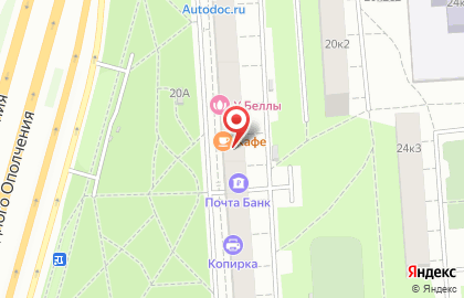 Банкомат СберБанк на улице Народного Ополчения, 20 на карте