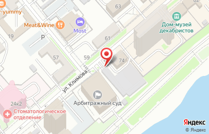 Автостоянка Инвестсити на карте