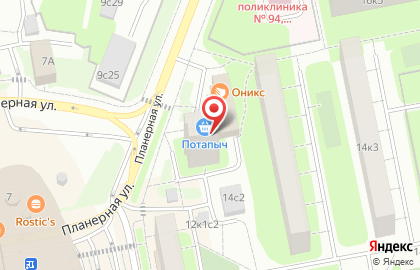 Магазин цветов на Планерной, 14 на карте