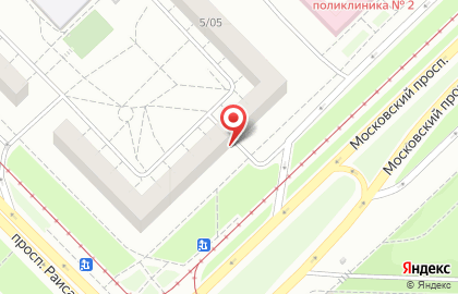 Квартирное бюро на Московском проспекте на карте