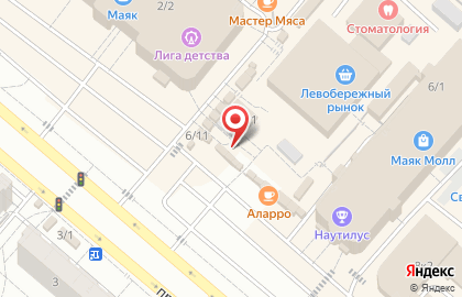Цветочный магазин Цветы №1 на проспекте Комарова на карте