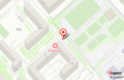 Медицинский центр Надежда на улице Урванцева на карте