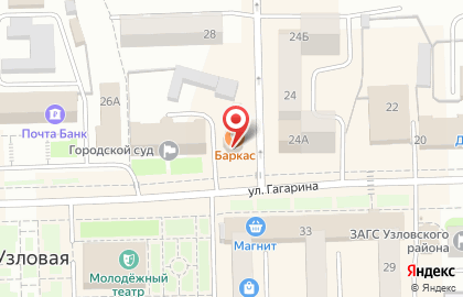 Магазин кондитерских изделий Сладкий дом на улице Гагарина на карте