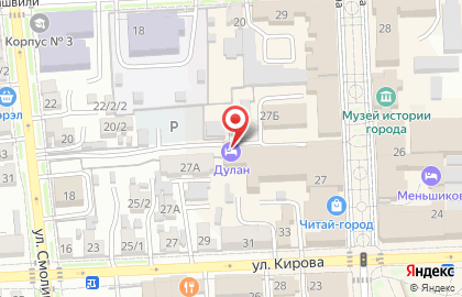 Гостиница Дулан на улице Ленина на карте