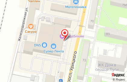 Сруб Клуб на проспекте Урицкого на карте
