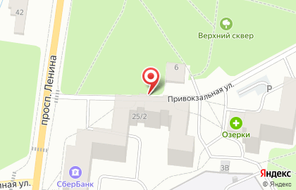 Магазин овощей и фруктов на Привокзальной улице на карте