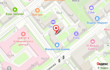 Спорт станция на Ленинском проспекте на карте
