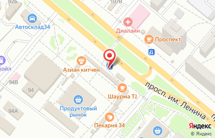Магазин фастфудной продукции Лепешки и выпечка Анвара в Волгограде на карте