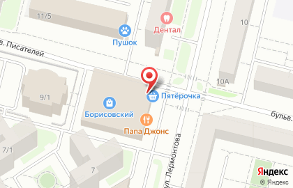 Компания Печати5 на улице Лермонтова на карте