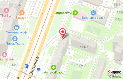 Магазин товаров из Финляндии в Санкт-Петербурге на карте