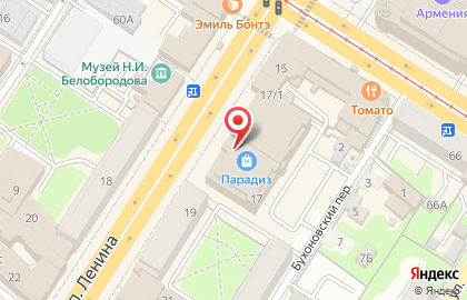 Магазин Табаковъ на проспекте Ленина, 17 на карте