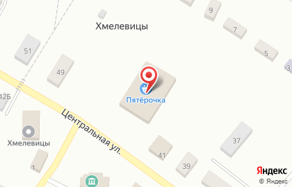 Магазин мясной продукции Звениговский на Центральной улице на карте
