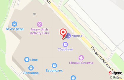 Банкомат СберБанк в Санкт-Петербурге на карте