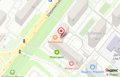 Медицинский центр Движение на Шереметьевской на карте