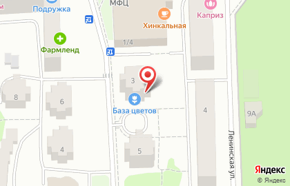 Магазин Городская База Цветов на Пионерской улице, 3 в Королёве на карте