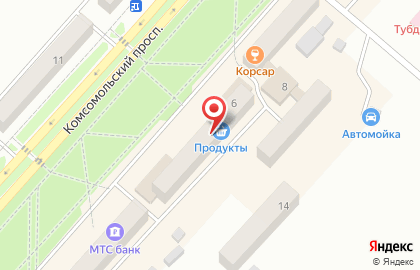 Аптека Надежда+ на Комсомольском проспекте на карте