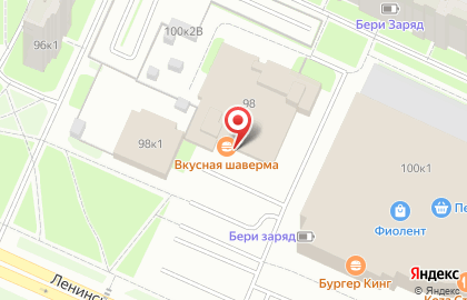 Бистро Вкусная шаверма в Красносельском районе на карте